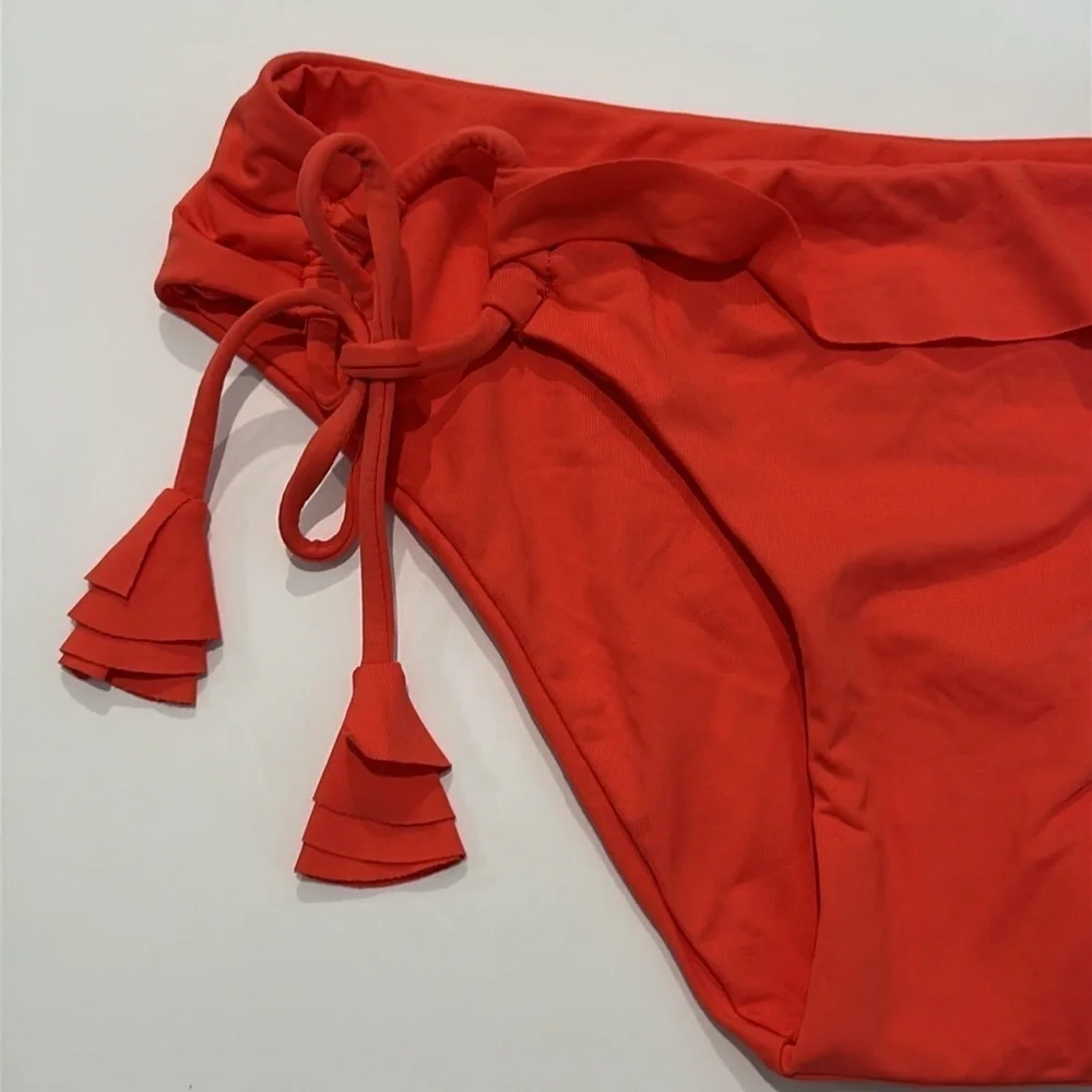 Becca By Rebecca Virtue blood orange bikini swim bottom XS new